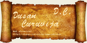 Dušan Ćuruvija vizit kartica